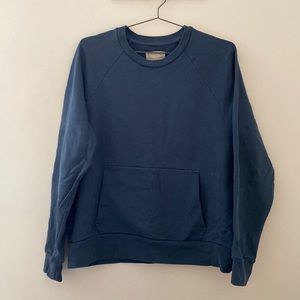 Everlane Men Crewneck Sweatshirt Blue